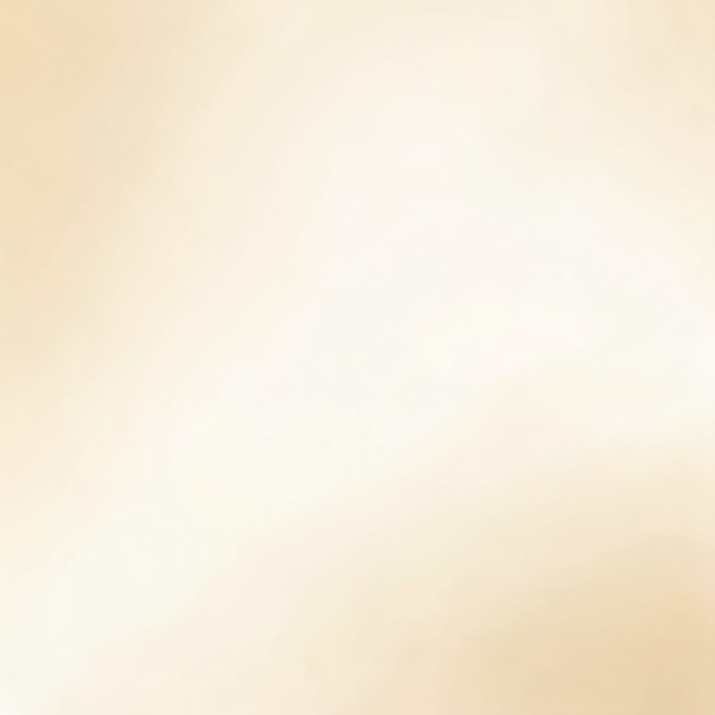 Soft gradient background in warm ivory and cream tones, smooth and luminous, evoking a clean skincare aesthetic